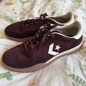 Converse oxblood sneakers